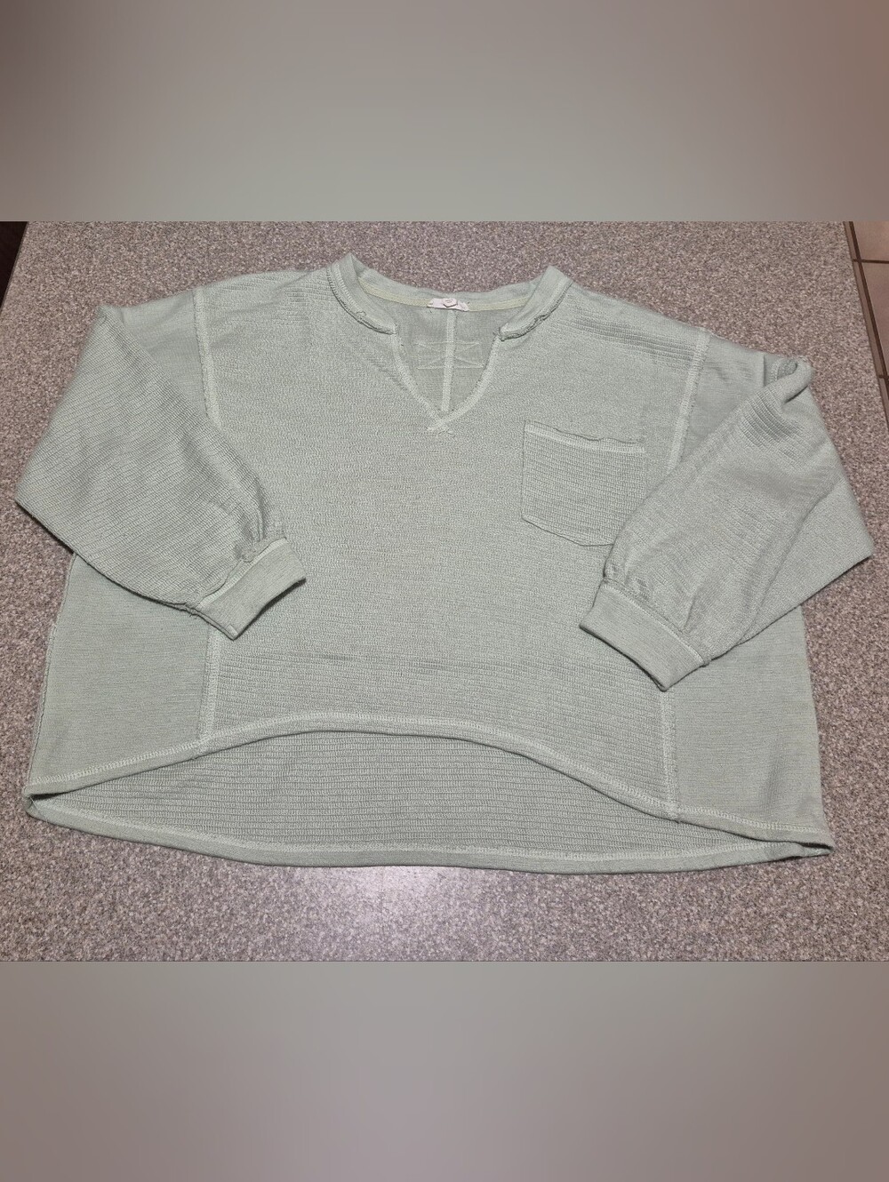 Womens Blu Pepper Oversized Cropped Top Size Large